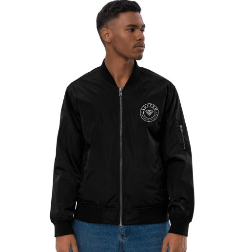 The Luxzen Premium Bomber Jacket Sustainable Style with a Clean Edge