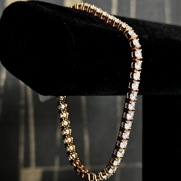 Tennis Bracelet Rose Gold 14KT