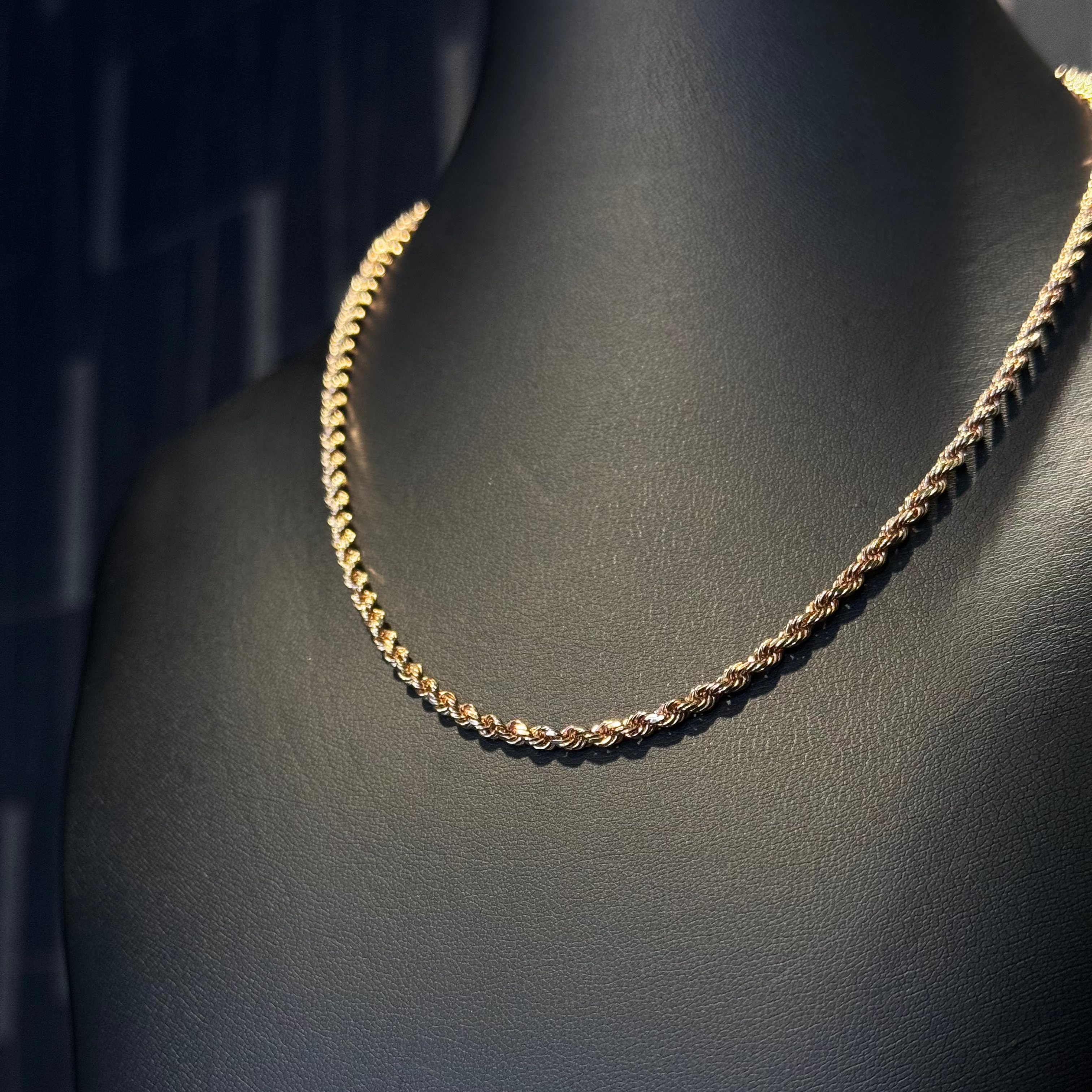 RoseGold Rope Chain 14KT  18"