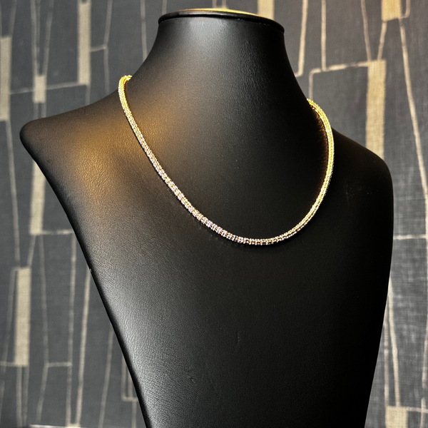 RoseGold Ice Cut Diamond 14KT 20"