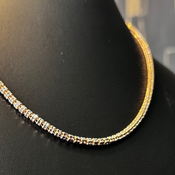 RoseGold Ice Cut Diamond 14KT 20"