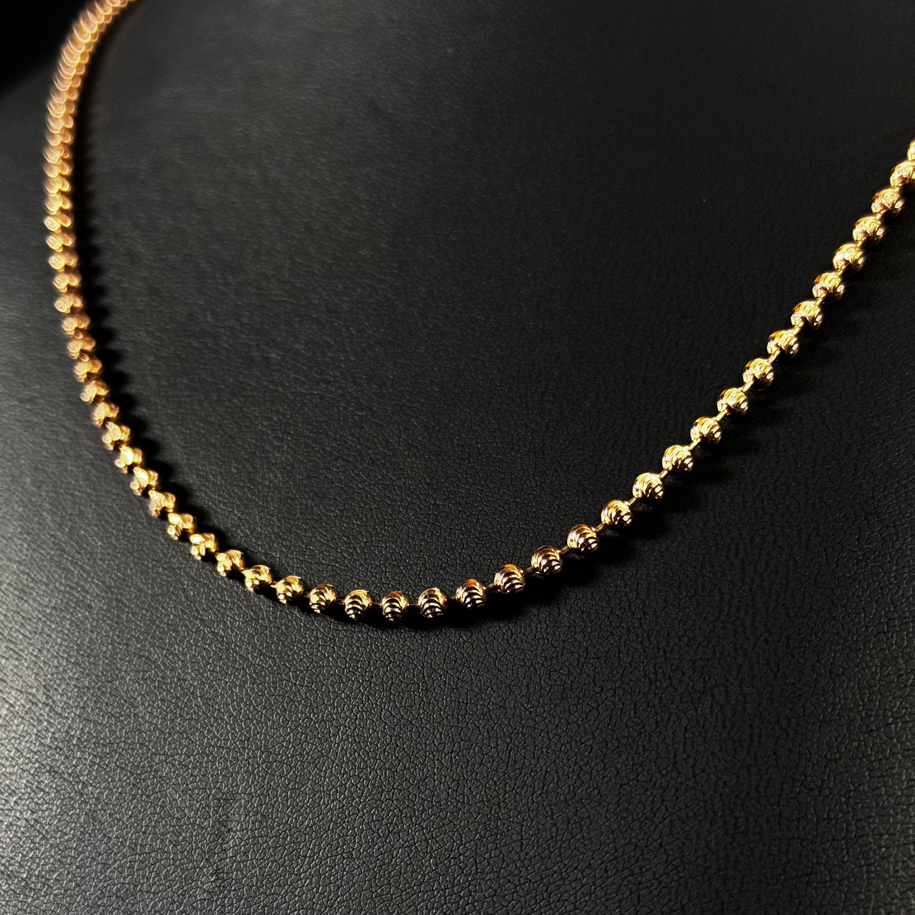 RoseGold MoonCut Chain 14KT