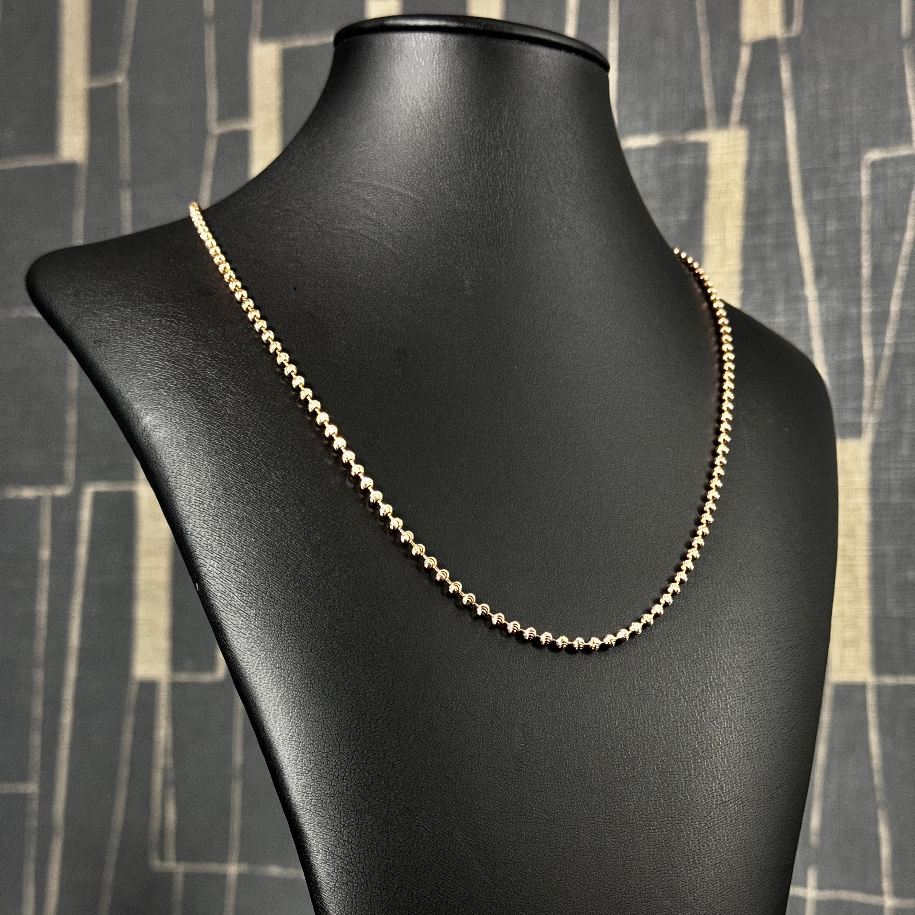 RoseGold MoonCut Chain 14KT