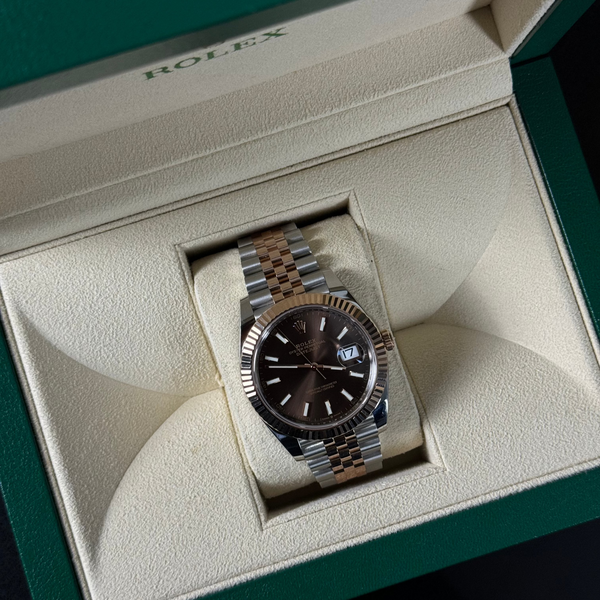Rolex 41mm Chocodial TwoTone 2022