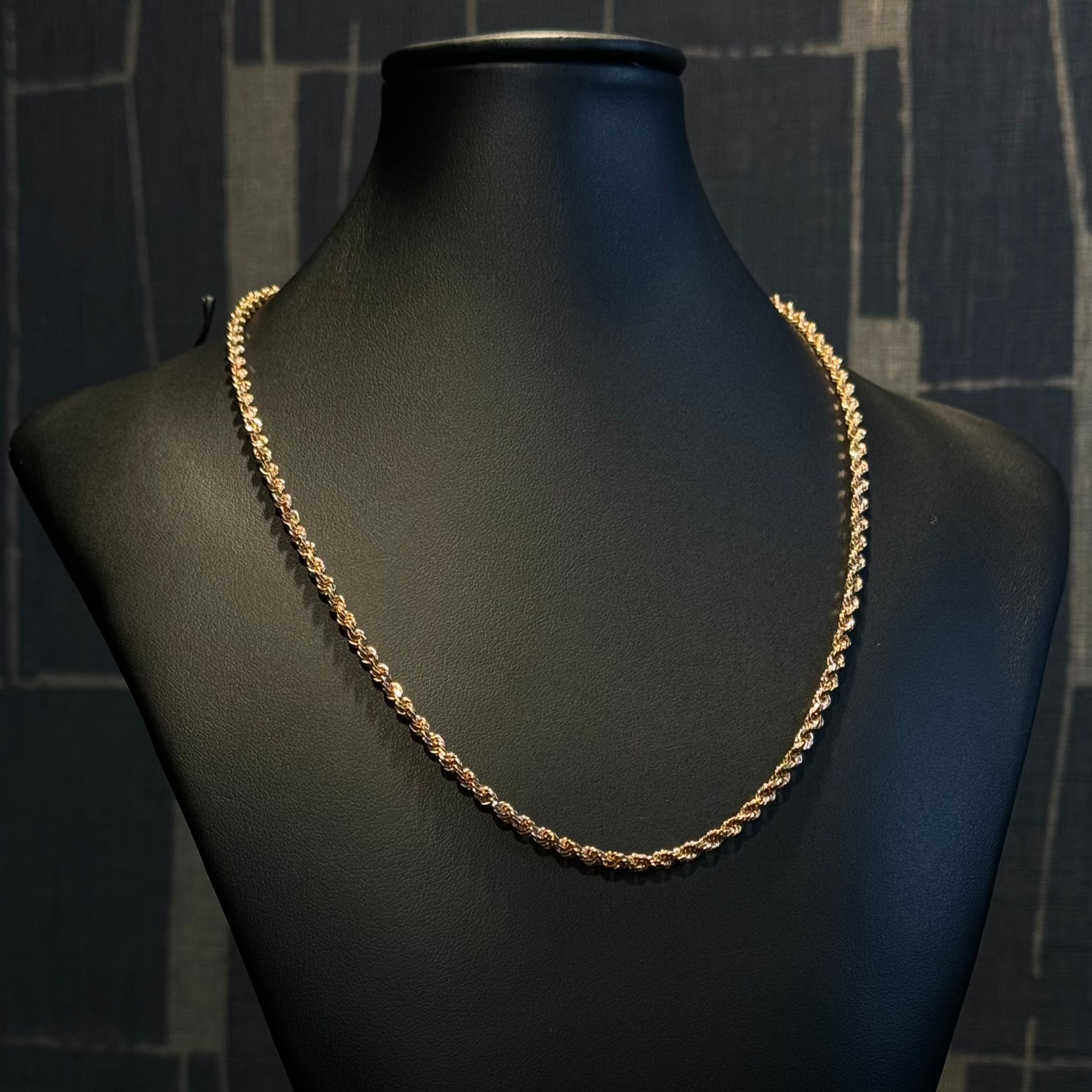 RoseGold Rope Chain 14KT  18"