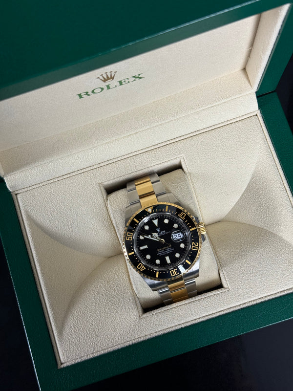 Sea-Dweller 43mm Two-Tone Yellow Gold Steel Black Watch