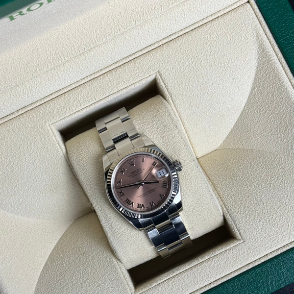 Women's Datejust Stainless Steel Factory Pink Roman Dial