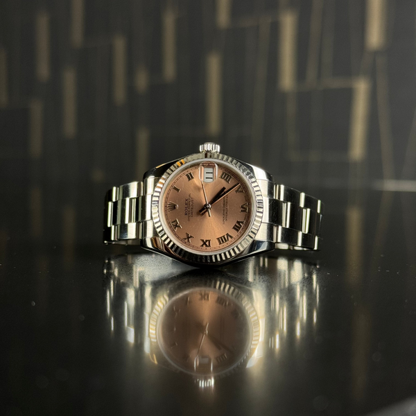 Women's Datejust Stainless Steel Factory Pink Roman Dial