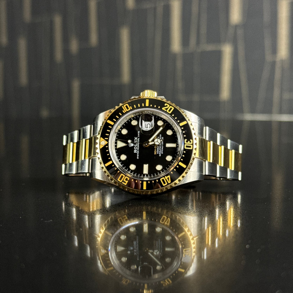 Sea-Dweller 43mm Two-Tone Yellow Gold Steel Black Watch