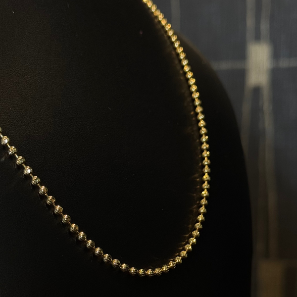 Yellow Gold Dots 14KT - size 18"
