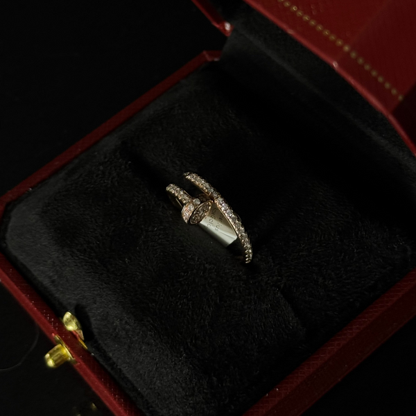 Ring: Juste un Clou 18KT Rose Gold - Full Diamonds Ring - Size 6.5