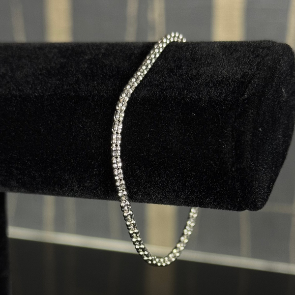 Ice Cut Diamond Bracelet 14KT White Gold