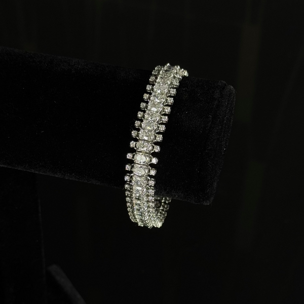 Fully Iced Diamond Bracelet 14KT White Gold (30.6g | 17.26ct)