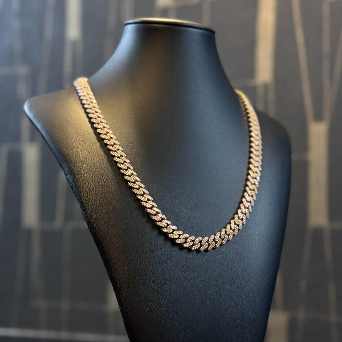 Lab Diamond Cuban Rose Gold
