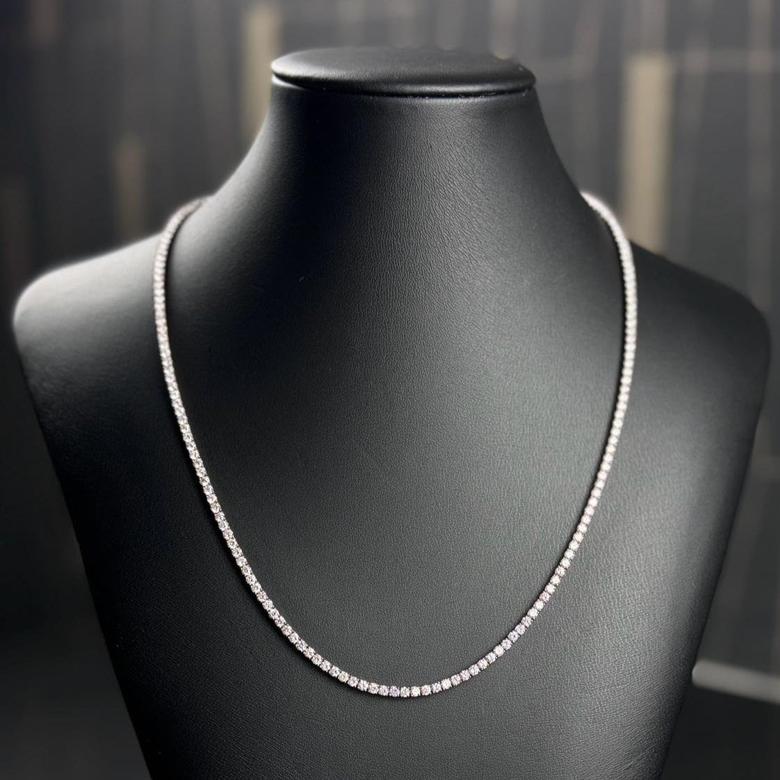 Tennis Chain Rose Gold 14KT 20"