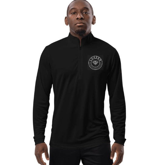 The Luxzen Long Sleeve Zip Tee – Black | Clean, Versatile Streetwear Style