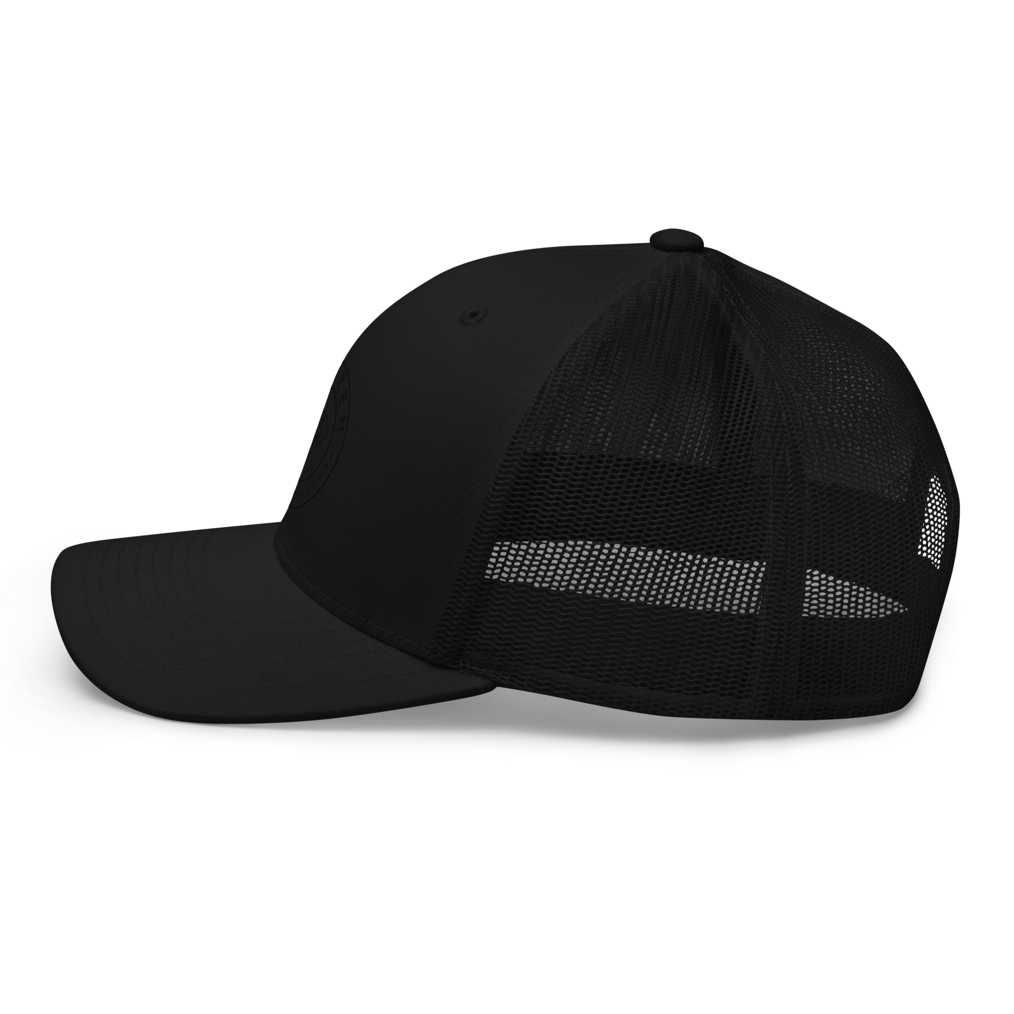 LUXZEN full black Trucker Cap
