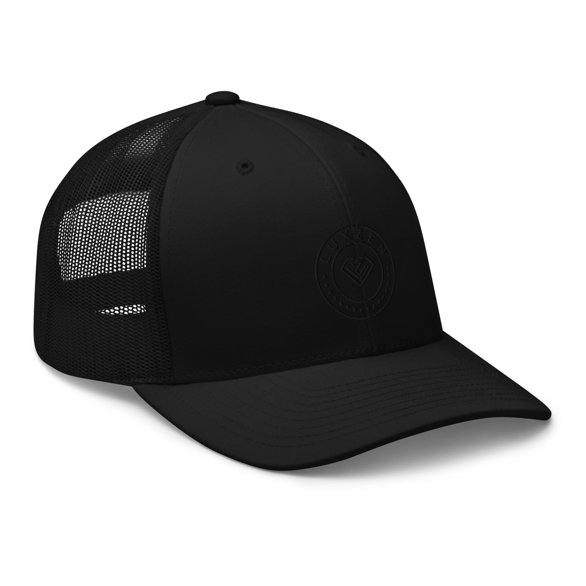 LUXZEN full black Trucker Cap